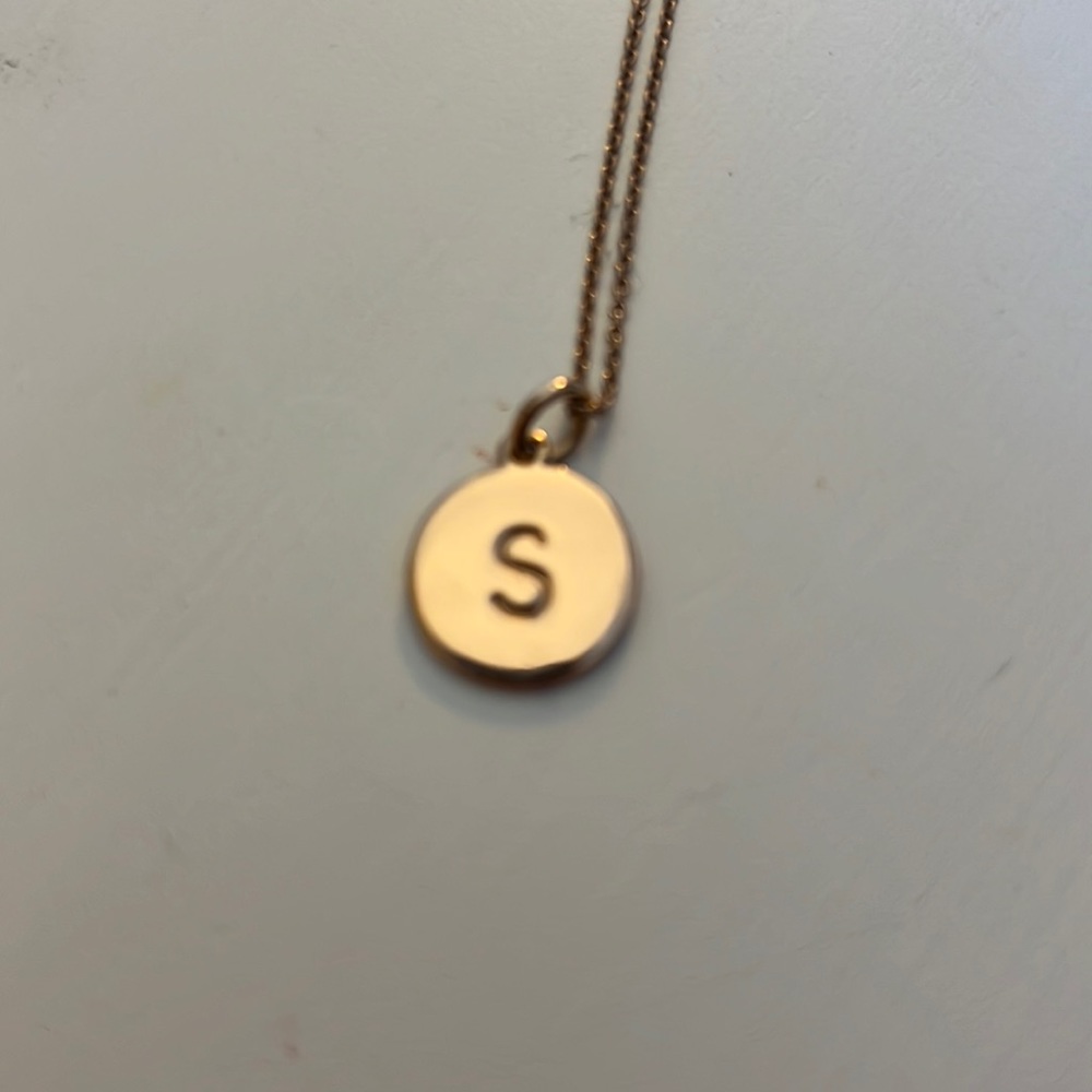 Rose Gold Kate Spade S necklace
